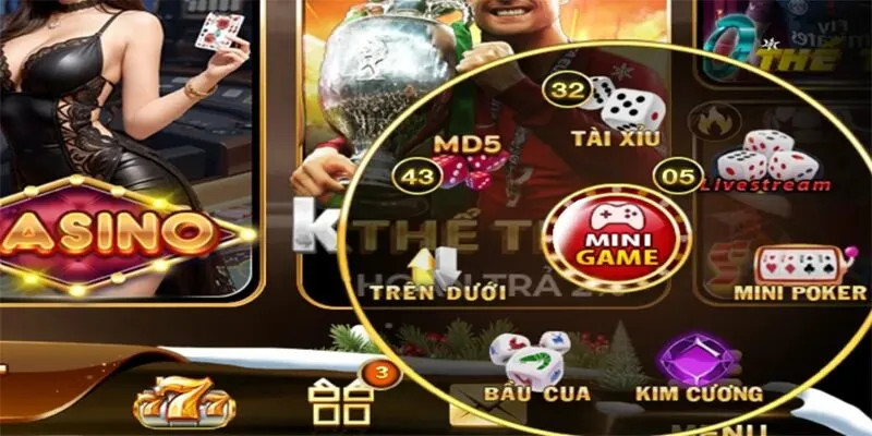 Mini game tại 123B có giao diện đơn giản, thân thiện với cả người mới.